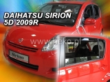 Deflektory na Daihatsu Sirion II, 5-dverová (+zadné), r.v.: 2005 -
