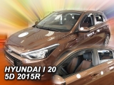 Deflektory na Hyundai i20 II, 5-dverová (+zadné), r.v.: 2015 -