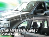 Deflektory na Land Rover Freelander II, 5-dverová (+zadné), r.v.: 2007 -