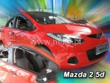 Deflektory na Mazda 2 III, 5-dverová, r.v.: 2009 - 2014