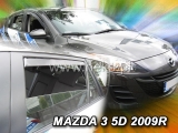 Deflektory na Mazda 3 II hatchback, 5-dverová (+zadné), r.v.: 2009 - 2014