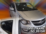 Deflektory na Opel Karl, 5-dverová (+zadné), r.v.: 2015 -