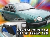 Deflektory na Toyota Corolla E11, 5-dverová (+zadné), r.v.: 1997 - 2001